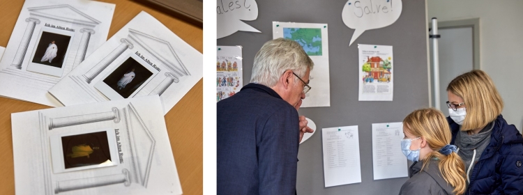 Gespräch u nd Flyer