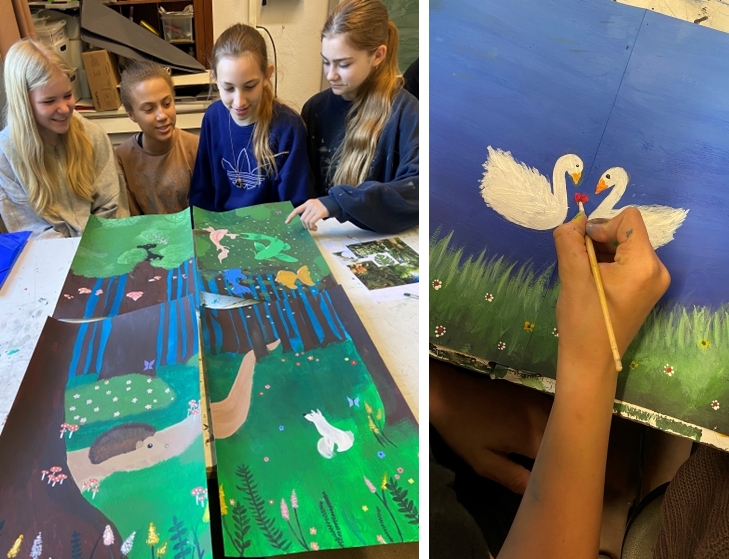 Mädchen mit Ergebnis