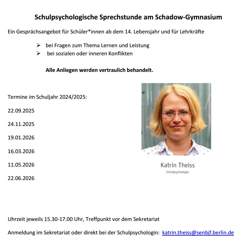 Schulpsychologische Sprechstunde